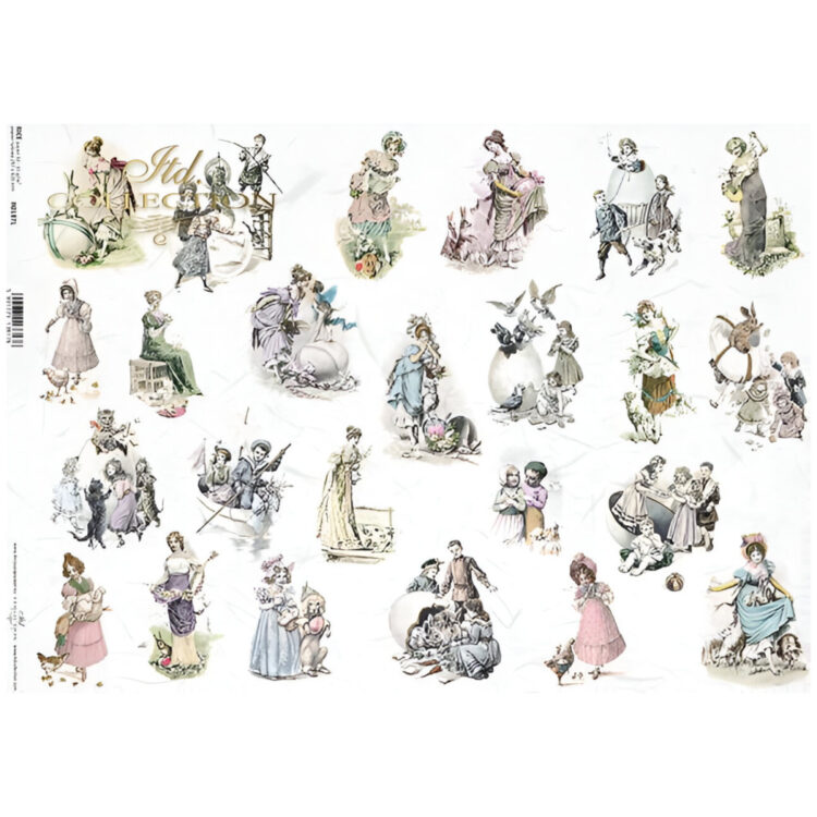 571187 HÂRTIE DE OREZ DECOUPAGE COLECTIA ITD A3 - R0187L - Imagine 1