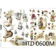 HÂRTIE DE DECOUPAGE COLECTIA ITD A4 - D0600M