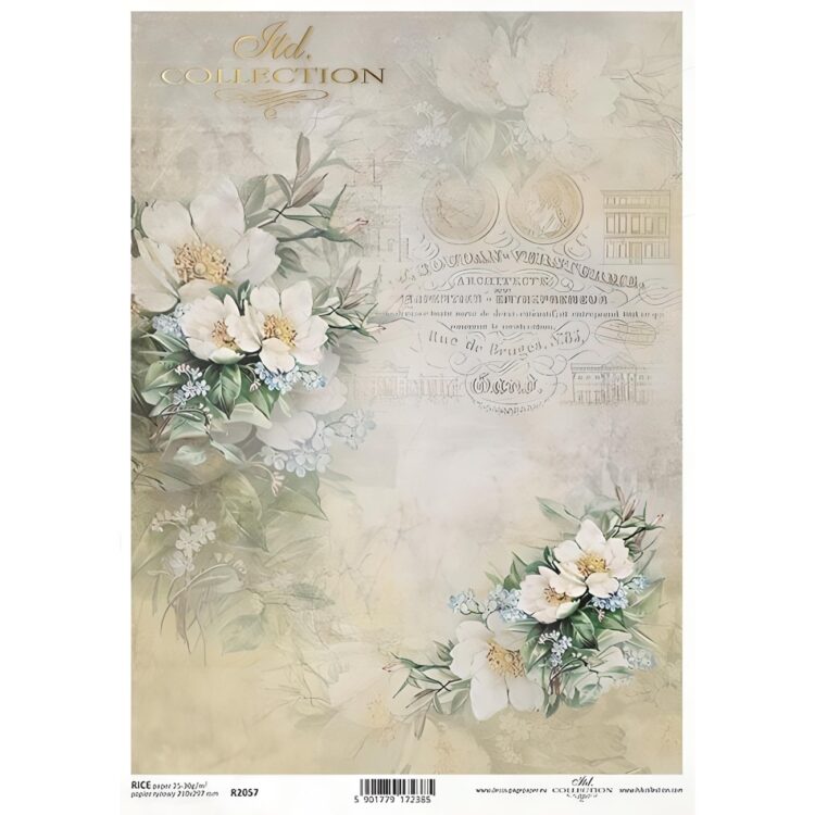 HÂRTIE DE OREZ DECOUPAGE COLECTIE ITD A4 - R2057 - Imagine 1