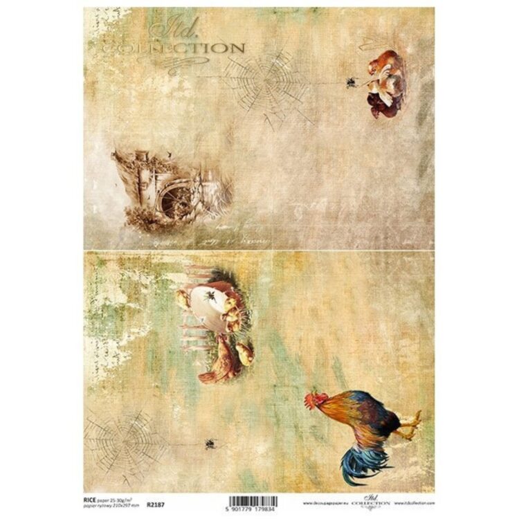 HÂRTIE DE OREZ DECOUPAGE COLECTIE ITD A4 - R2187 - Imagine 1