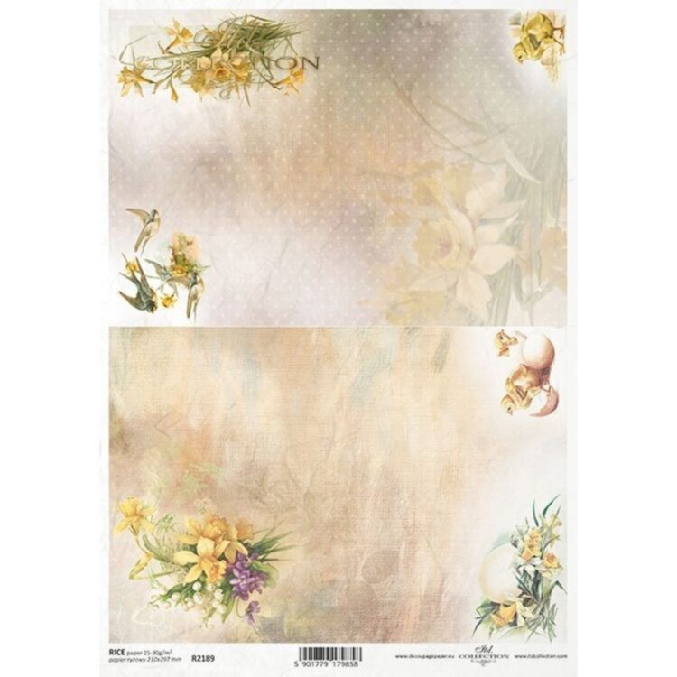 HÂRTIE DE OREZ DECOUPAGE COLECTIA ITD A4 - R2189 - Imagine 1