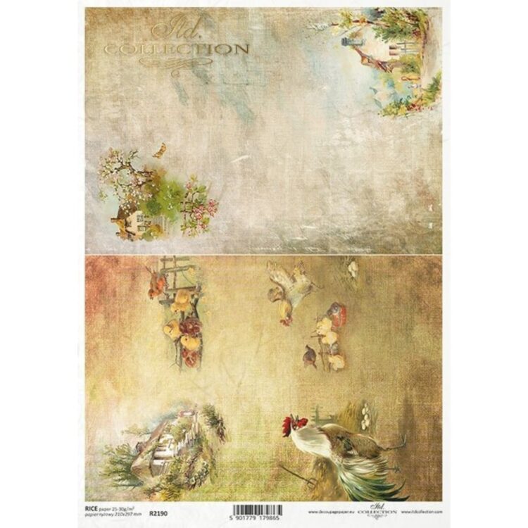 COLECTIA ITD HARTIE DE OREZ DECOUPAGE A4 - R2190 - Imagine 1