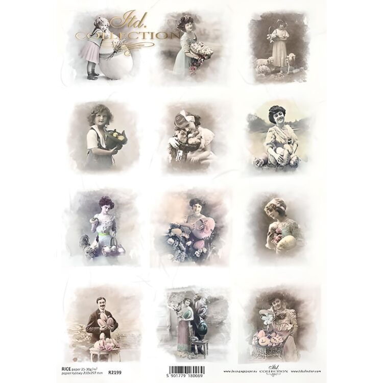 HÂRTIE DE OREZ DECOUPAGE COLECTIE ITD A4 - R2196 - Imagine 1