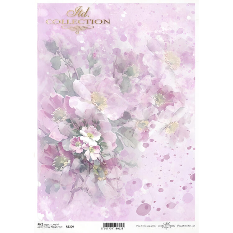 HÂRTIE DE OREZ DECOUPAGE COLECTIA ITD A4 - R2200 - Imagine 1