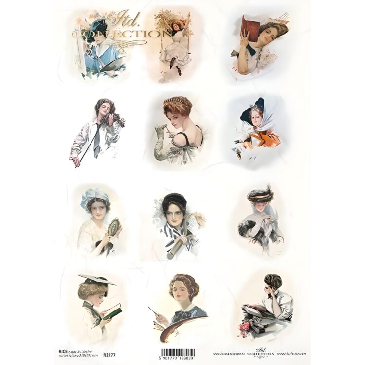 592277 HÂRTIE DE OREZ DECOUPAGE COLECTIA ITD A4 - R2277 - Imagine 1