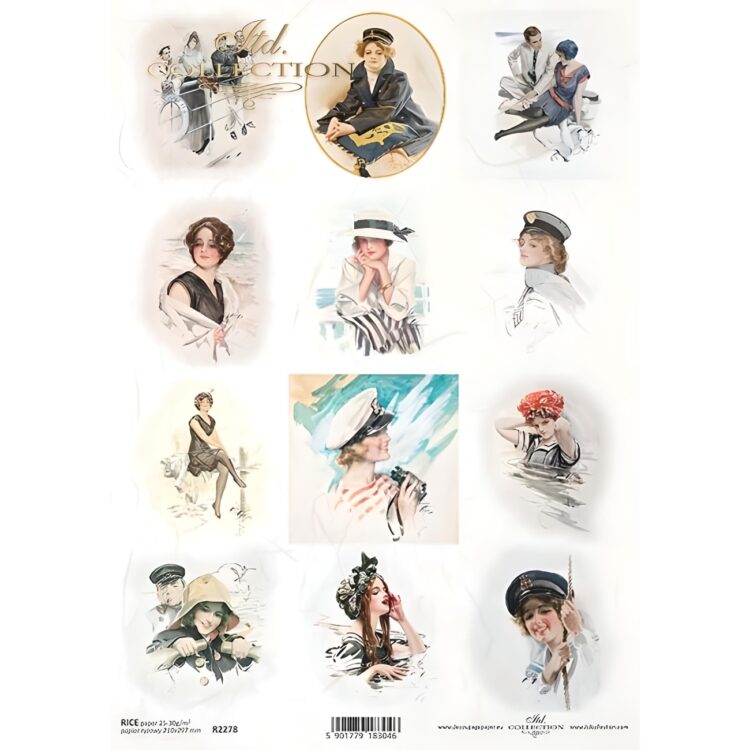592278 HÂRTIE DE OREZ DECOUPAGE COLECTIE ITD A4 - R2278 - Imagine 1