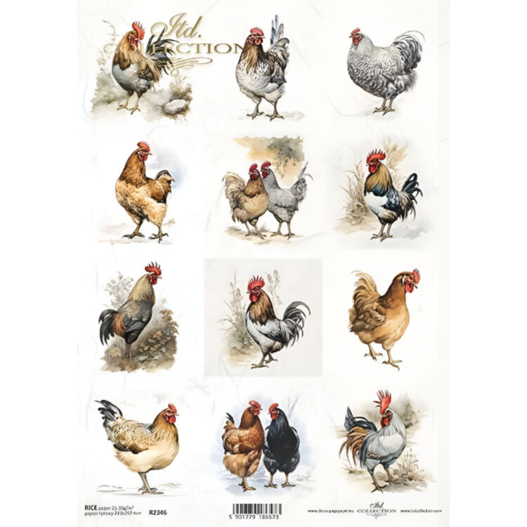 592346 (1) COLECTIA ITD HARTIE DE OREZ DECOUPAGE A4 - R2346 - Imagine 1