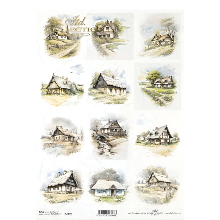 592349 COLECTIA ITD DECOUPAGE HARTIE DE OREZ A4 - R2349 - Imagine 1