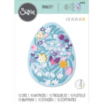 SIZZIX CUT MATRIȚE - OU DE PAȘTE FLORAL COMPLICAT