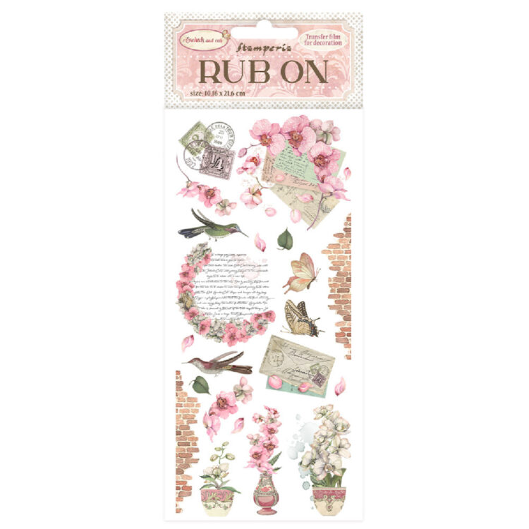 STAMPERIA ORHIDEE ȘI AUTOCOLANTE PENTRU PISICI FREC PE10.16/21.6CM-DFLRB74 - Imagine 1