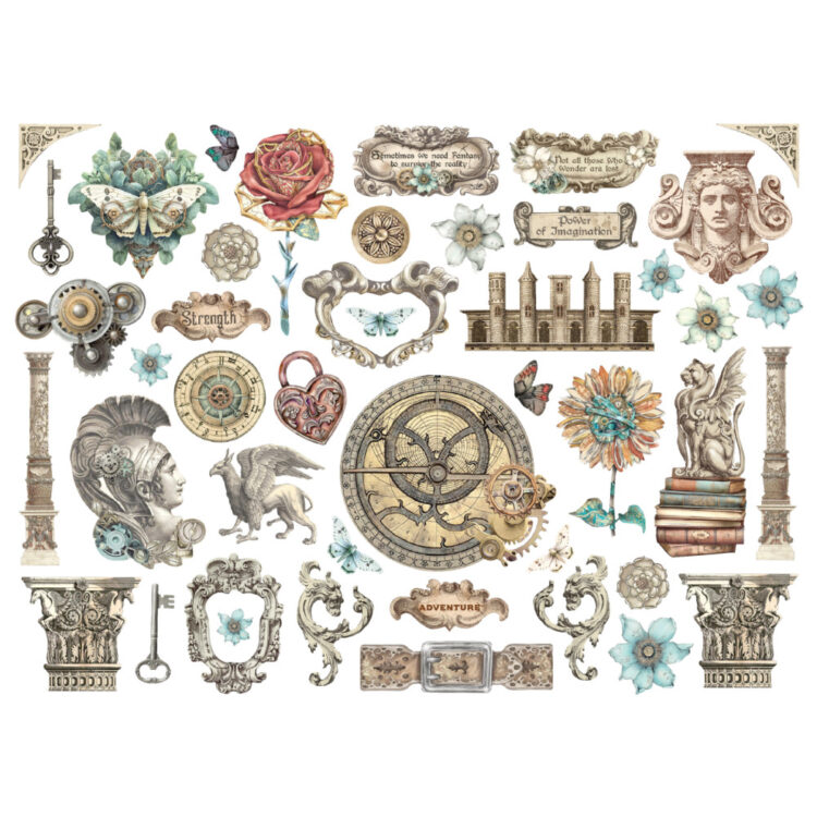 STAMPERIA VAGABOND ÎN FANTASY WORLD DIE CUTS DFLDC92 - Imagine 2