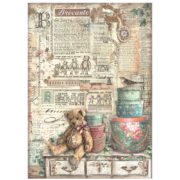 HÂRTIE DE DECOUPAGE STAMPERIA BROCANTE A4 - DFSA4854