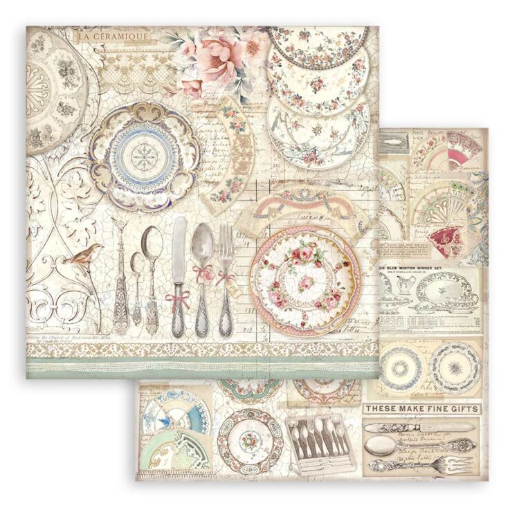 SBB984_1 STAMPERIA BROCANTE CARTON DE DESIGNER 30.5/30.5 CM - SBB984 - Imagine 1