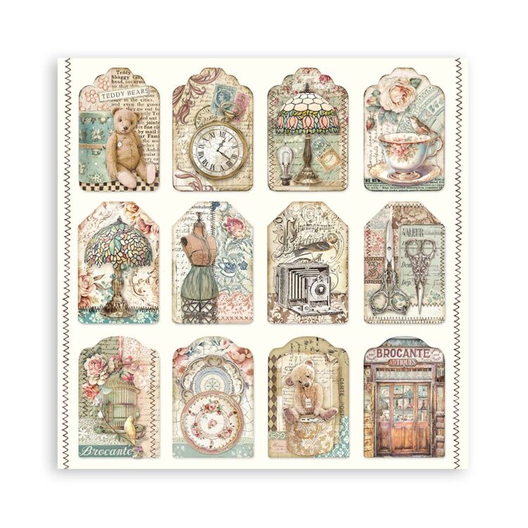 BLOC STAMPERIA BROCANTE 20.3/20.3 CM -SBBS100 - Imagine 32