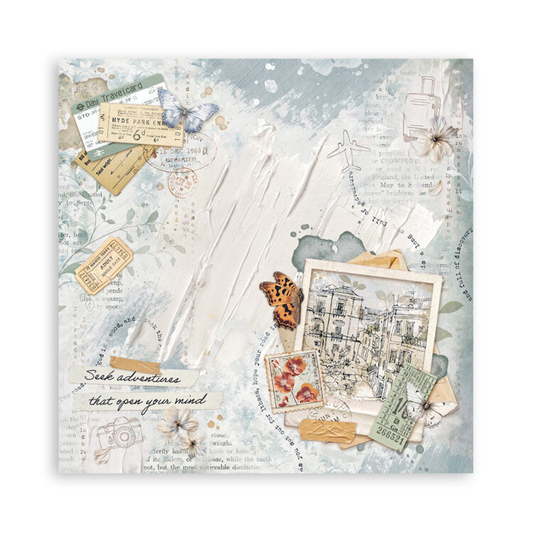 BLOC JURNAL SECRET STAMPERIA 20.3/20.3 CM -SBBS103 - Imagine 6