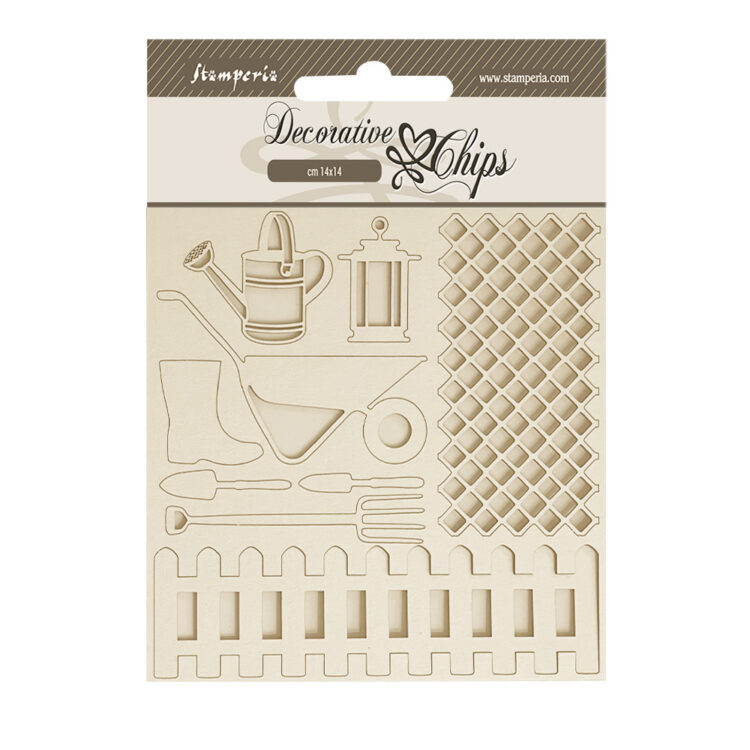 ELEMENTE DIN CARTON DE BERE DE GRĂDINĂ STAMPERIA 14/14CM SCB214 - Imagine 1