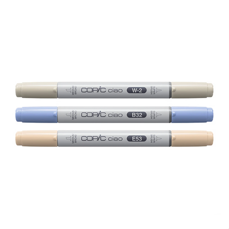 COPIC CIAO SET - PALETĂ CONFORTABILĂ 3 CULORI - Imagine 2