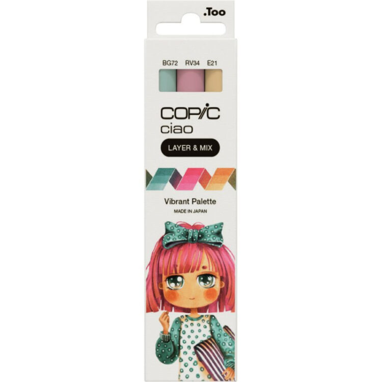 227537 COPIC CIAO SET - PALETĂ VIBRANTĂ DE 3 CULORI - Imagine 1