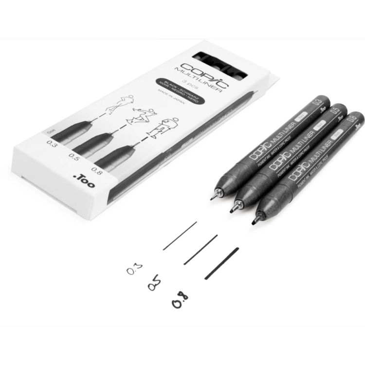 227563 COPIC MULTILINER SET 3 BUC - Imagine 1