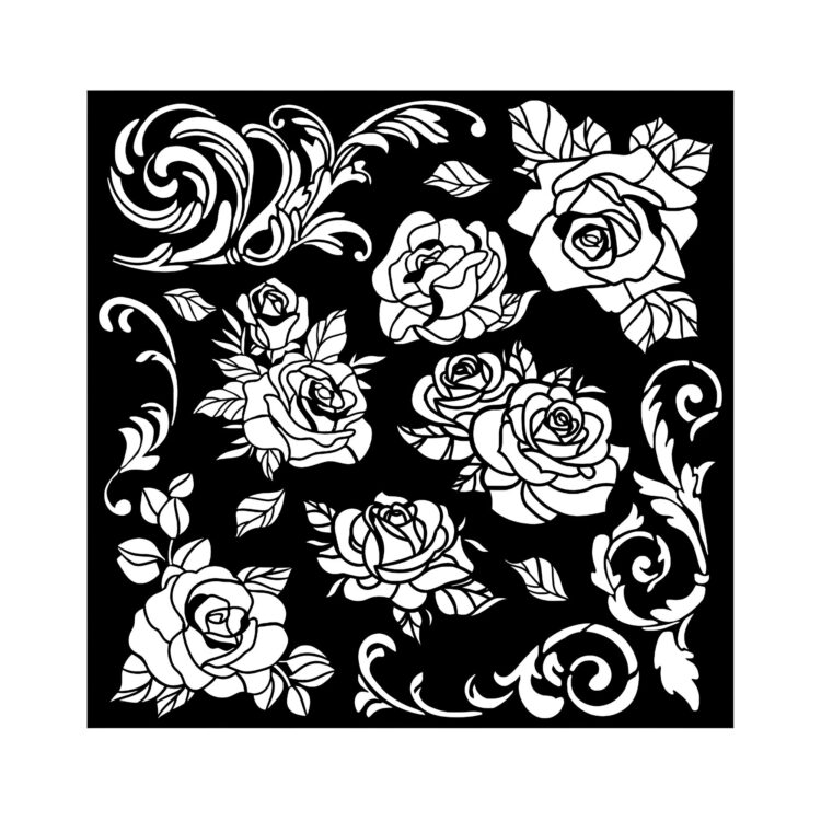 104012 STAMPERIA MODEL TRANDAFIR SHABBY 18X18 CM KSTDQ-104 - Imagine 1