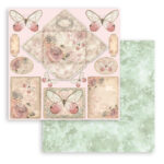 STAMPERIA SHABBY TRANDAFIR BLOC 20.3/20.3 CM -SBBS107 - Imagine 6