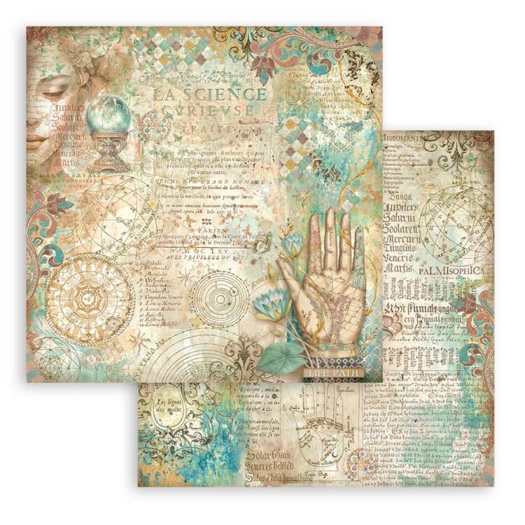 1530044 STAMPERIA FORTUNE BLOCK 30.5/30.5 CM -SBBL153 - Imagine 1