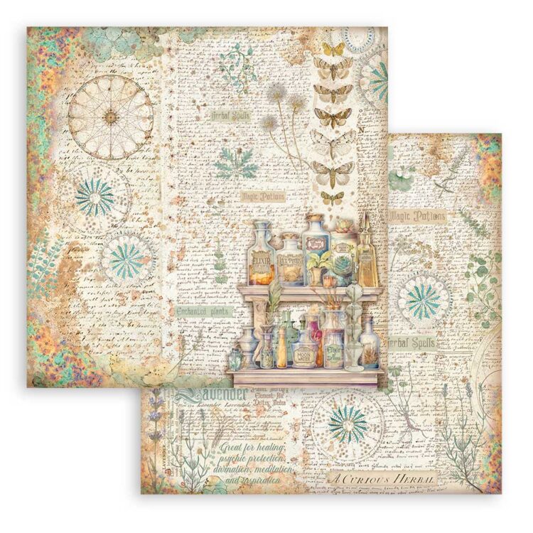 STAMPERIA FORTUNE BLOCK 30.5/30.5 CM -SBBL153 - Imagine 5