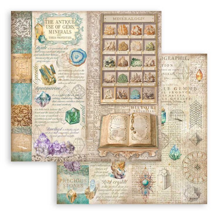 STAMPERIA FORTUNE BLOCK 30.5/30.5 CM -SBBL153 - Imagine 8