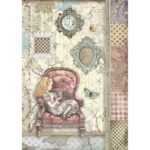 HÂRTIE DE OREZ STAMPERIA ALICE DECOUPAGE A4 - DFSA4765