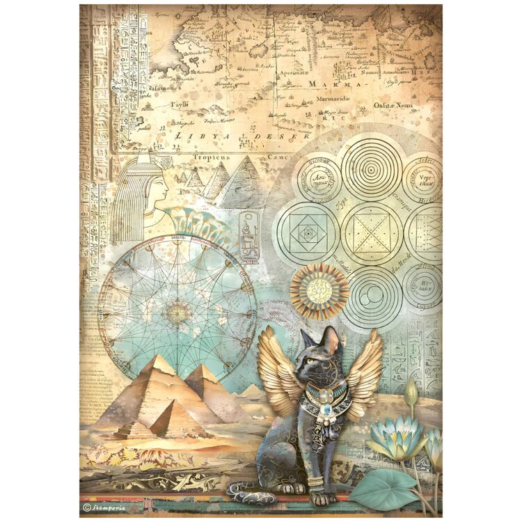 487300 HÂRTIE DE OREZ STAMPERIA FORTUNE DECOUPAGE A4 - DFSA4873 - Imagine 1