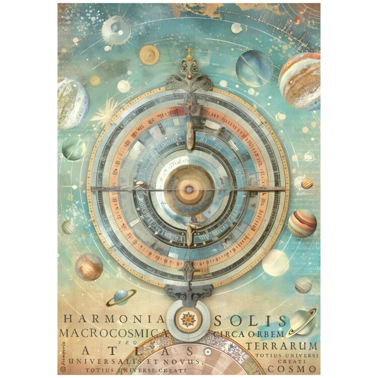 HÂRTIE DE OREZ STAMPERIA FORTUNE DECOUPAGE A4 - DFSA4876 - Imagine 1