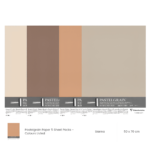 CLAIREFONTAINE PAPER PASTELGRAIN 50/70 CM 360 G - SIENNA