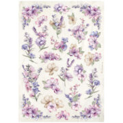 HÂRTIE DE OREZ DECOUPAGE DE LAVANDĂ STAMPERIA A4 - DFSA4881
