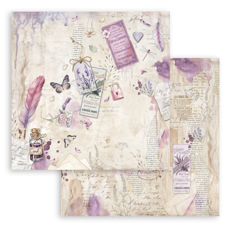 full_SBB1005_1 STAMPERIA LAVANDĂ CARTON DE DESIGNER 30.5/30.5CM-SBB1005 - Imagine 1