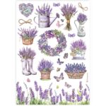 HÂRTIE DE DECOUPAGE STAMPERIA PROVENCE A4 - DFSA4888
