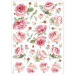 STAMPERIA ENGLISH ROSES DECOUPAGE RICE PAPER A4-DFSA4903