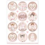HÂRTIE DE DECOUPAGE STAMPERIA BABY GIRL A4-DFSA4905