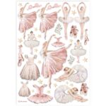 STAMPERIA DANCER DECOUPAGE HÂRTIE DE OREZ A4 - DFSA4907