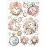 STAMPERIA CEASURI DECOUPAGE HÂRTIE DE OREZ A4 - DFSA4910