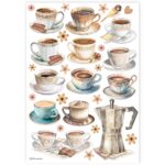 CUPE STAMPERIA DECOUPAGE HÂRTIE DE OREZ A4 - DFSA4912