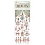 STAMPERIA SPĂRGĂTORUL DE NUCI AUTOCOLANTE 10.16/21.6CM - DFLRB107