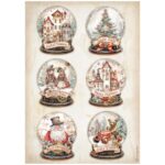STAMPERIA PREGĂTEȘTE-TE PENTRU HÂRTIA DE DECOUPAGE DE CRĂCIUN A4-DFSA4937