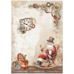 STAMPERIA PREGĂTEȘTE-TE PENTRU HÂRTIA DE DECOUPAGE DE CRĂCIUN A4-DFSA4938