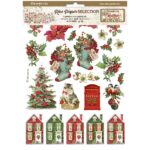 HÂRTIE DE DECOUPAGE STAMPERIA DE CRĂCIUN 6 BUC. A4 DFSA4XCX
