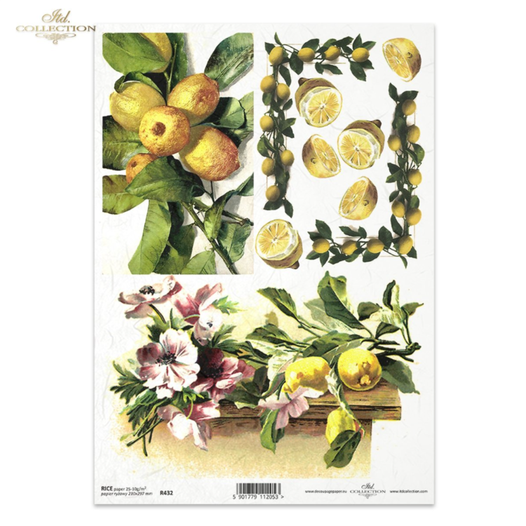 043204 COLECTIA ITD DECOUPAGE HARTIE DE OREZ A4 - R0432 - Imagine 1