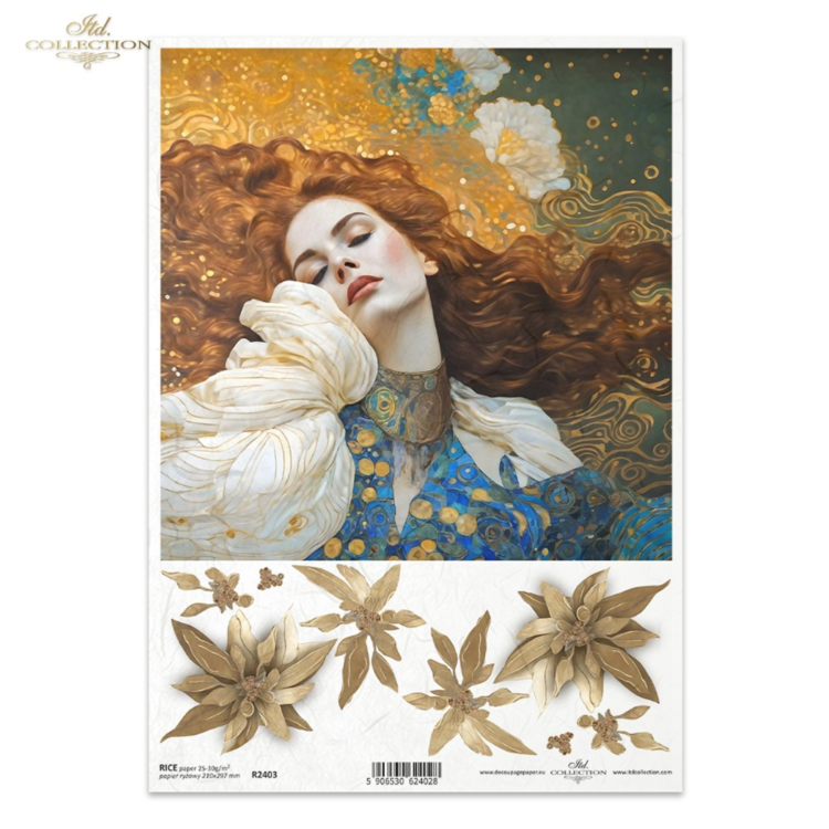 HÂRTIE DE OREZ DECOUPAGE COLECTIE ITD A4 - R2403 - Imagine 1