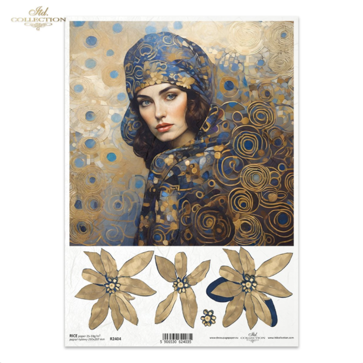 COLECTIA ITD DECOUPAGE HARTIE DE OREZ A4 - R2404 - Imagine 1
