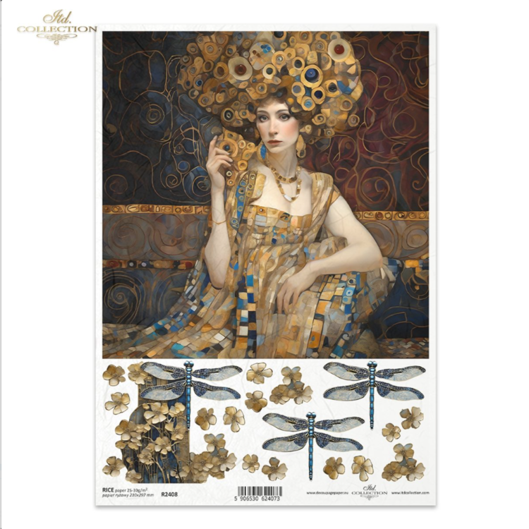 240800 HÂRTIE DE OREZ DECOUPAGE COLECTIA ITD A4 - R2408 - Imagine 1