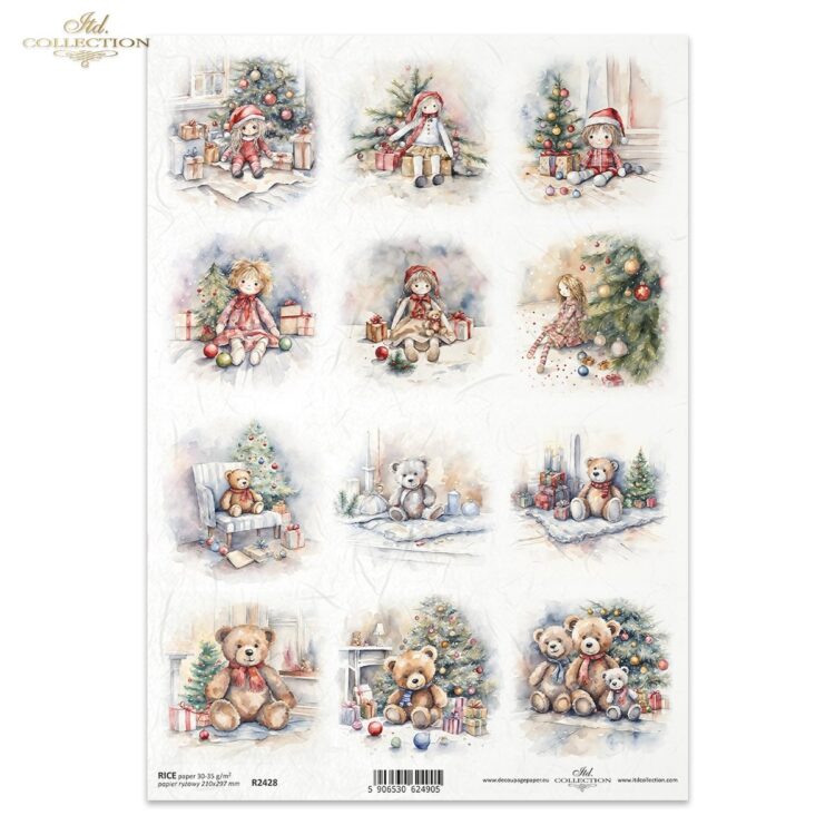 242800 COLECTIA ITD DECOUPAGE HARTIE DE OREZ A4 - R2428 - Imagine 1