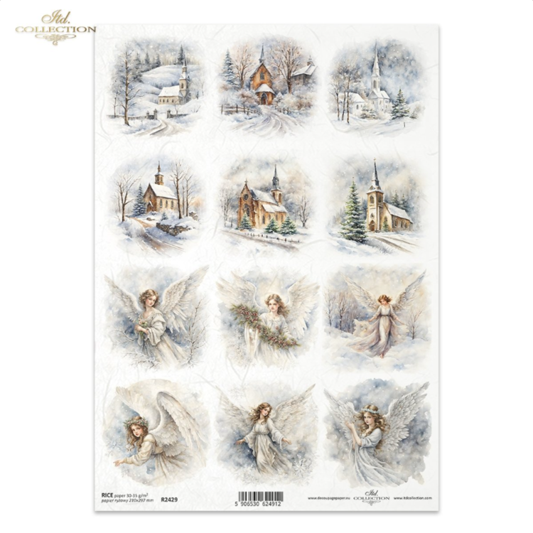 242900 HÂRTIE DE OREZ DECOUPAGE COLECTIE ITD A4 - R2429 - Imagine 1